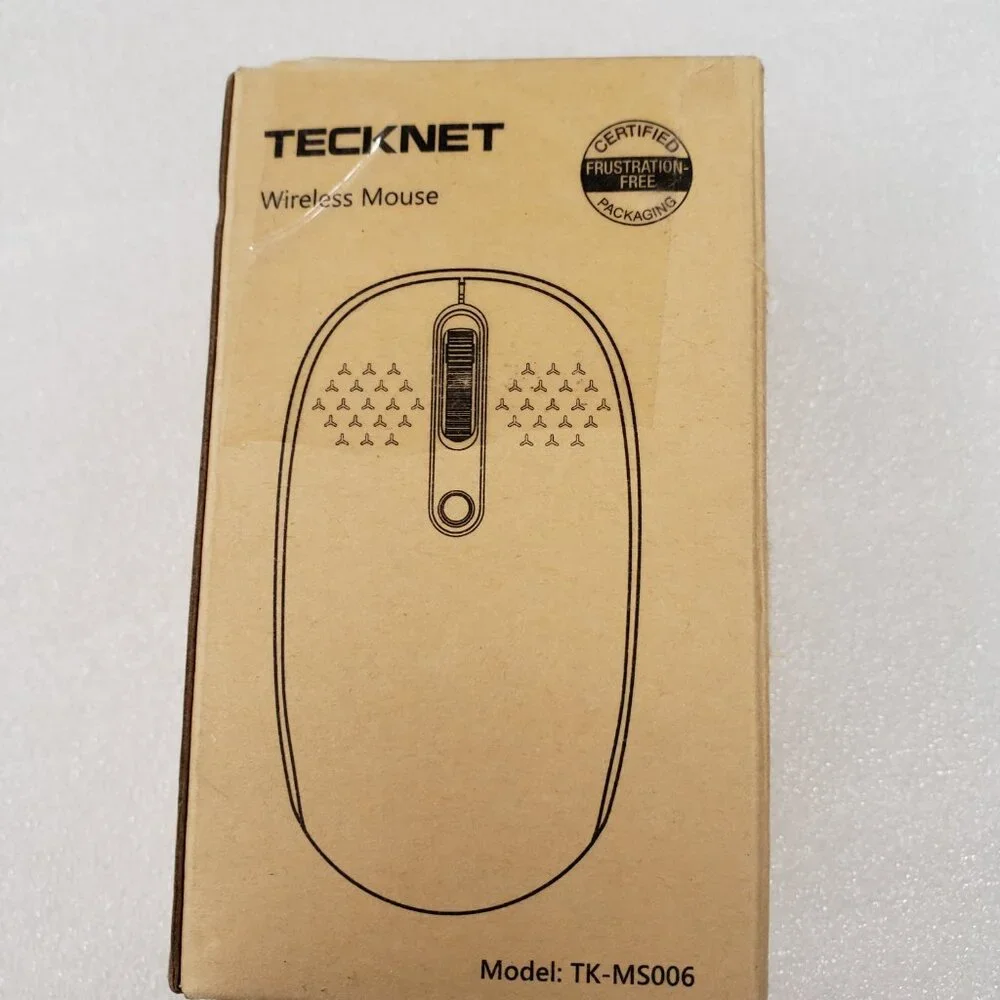 TECKNET Wireless Mouse for Laptop, 2.4GHz USB Mini Cordless Sky Blue TK-MS006